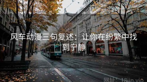 风车动漫三句复述：让你在纷繁中找到宁静