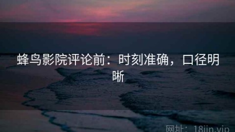 蜂鸟影院评论前：时刻准确，口径明晰