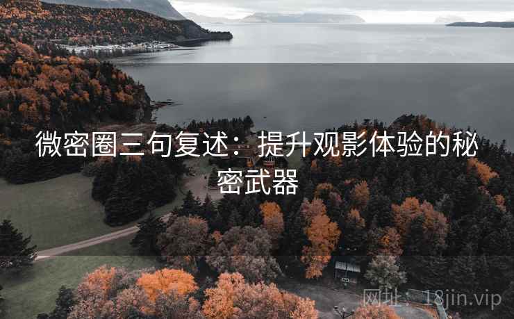 微密圈三句复述：提升观影体验的秘密武器